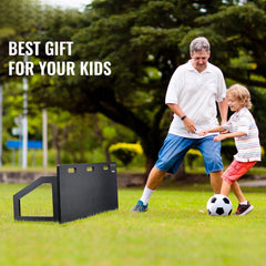 Soccer Rebounder Board, 115x45 cm Portable Soccer Wall with 2 Angles Rebound, Foldable HDPE Kickback Rebound Board, Soccer Training Equipment for Kids and Adults, Passing & Shooting Practice
