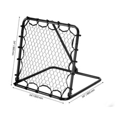 34"x34" Soccer Rebounder Net Kick-Back Portable Football Training Gifts