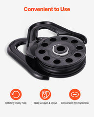 14.5 Ton Recovery Snatch Block Pulley Snatch 32,000 lbs Capacity ATV UTV