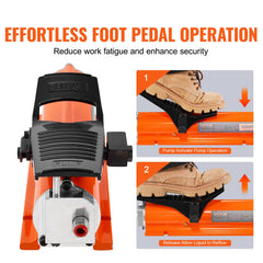 10,000PSI Air Hydraulic Pump, 0.18 Gal Reservoir, NPT 3/8 In Oil Outlet, NPT 1/4 In Inlet, Metal Shell Air Actuated Treadle Foot Pump, for Precision Industrial Machinery & Aerospace Equipment