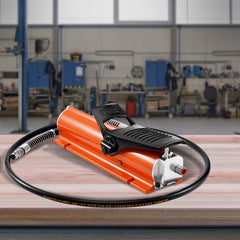 10,000PSI Air Hydraulic Pump, 0.18 Gal Reservoir, NPT 3/8 In Oil Outlet, NPT 1/4 In Inlet, Metal Shell Air Actuated Treadle Foot Pump, for Precision Industrial Machinery & Aerospace Equipment