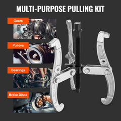 Gear Puller Set 3" 4" 6" 8" 3-Jaw Bearing Puller Wheel Gear Pulley 4 PCS