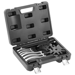 Gear Puller Set, 3" and 7" Puller Kit, 3 Jaw Gear Bearing Flywheel Pulley Removal Tool, 2 or 3 Reversible Jaws Wheel Puller, Vertically and Horizontally, External and Internal, 2-Piece