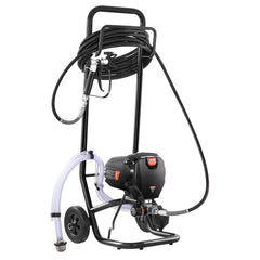 Stand Airless Paint Sprayer, 750W 3000PSI High Efficiency Electric Airless Sprayer With Cart, Fine And Even Painting Effect, Paint Sprayers for Home Interior and Exterior Furniture and Fences