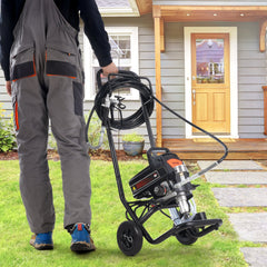 Stand Airless Paint Sprayer, 950W 3000PSI High Efficiency Electric Airless Sprayer With Cart, Fine And Even Painting Effect, Paint Sprayers for Home Interior and Exterior Furniture and Fences