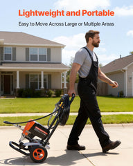 Stand Airless Paint Sprayer, 950W, 3300PSI High Pressure Airless Sprayer with Cart, Cleaning Brush, Hose, Extension Rod, Nozzles, Electric Spray Paint Machine for Interior or Exterior of House
