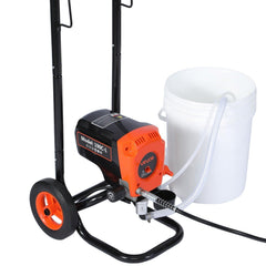 Stand Airless Paint Sprayer, 950W, 3300PSI High Pressure Airless Sprayer with Cart, Cleaning Brush, Hose, Extension Rod, Nozzles, Electric Spray Paint Machine for Interior or Exterior of House