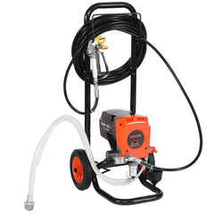 Stand Airless Paint Sprayer, 950W, 3300PSI High Pressure Airless Sprayer with Cart, Cleaning Brush, Hose, Extension Rod, Nozzles, Electric Spray Paint Machine for Interior or Exterior of House