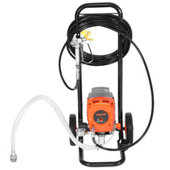 Stand Airless Paint Sprayer, 950W, 3300PSI High Pressure Airless Sprayer with Cart, Cleaning Brush, Hose, Extension Rod, Nozzles, Electric Spray Paint Machine for Interior or Exterior of House