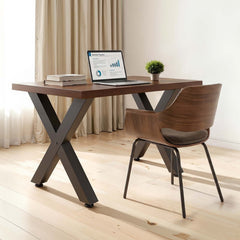 Table Legs, 750 x 600 mm (H x W) Steel Furniture Legs, Modular Design, Easy Assembly, 1000 kg Max Load Heavy Duty, for Home Office Desk, Coffee Dinner Bar Tables, Workbench,2 PCS, X Frame, Black