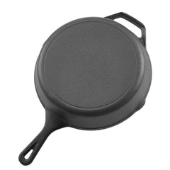 Cast Iron Skillet, 4 Pcs Frying Pan Set (155, 205, 260, 305 mm), Skillets with Heat-Resistant Silicone Handle, Pre-Seasoned Chef's Pan, Kitchen Cookware, Oven, Gas, Electrical, Induction, Black