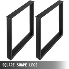 Black Metal Table Legs Set of 2 Steel Table Legs 800x720 MM Dining Table Legs Office Table Legs Computer Desk Legs Steel Bench Legs Country Style Table Legs DIY Furniture Legs