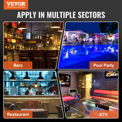 LED Lighted Liquor Bottle Display Bar Shelf RF & App Control 406 mm 4-Step