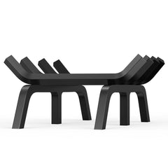 Fireplace Log Grate, 18 inch Heavy Duty Fireplace Grate with 6 Support Legs, Solid Powder-coated Steel Bars, Log Firewood Burning Rack Holder for Indoor and Outdoor Fireplace