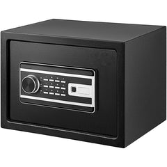Safe Box, 0.8 CU.FT Fingerprint Safe Box for Money w/ 2 Keys & Digital Keypad, Q235 Steel Safe Box for Storing Cash, Jewelry, Pistols, Documents, Watches in Home & Office & Hotel