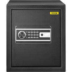 Safe Box, 1.7 CU.FT Fingerprint Safe Box for Money with 2 Keys & Digital Keypad, Q235 Steel Safe Box for Storing Cash, Jewelry, Pistols, Documents, Watches in Home & Office & Hotel