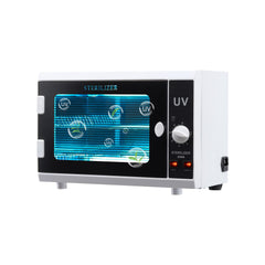 Nail Tool Cleaning Machine, 12L Large Capacity, Knob Control, Tool Cabinet Cleaner Box with Timer Setting, Tempered Glass Door, 185nm Wavelength, for Labs, Home, Nail Salons, Beauty Salons