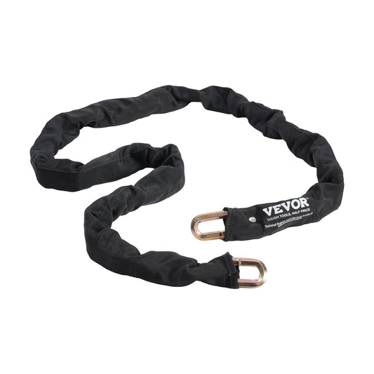 Bike Chain Lock, 5.91 Ft Security Bicycle Chain Lock, Heavy Duty Metal Steel Anti-Theft High Security Bike Locks, Perfect for Bike, Motorcycle, Scooter, Bicycle, Door, Fence, Gate, 9.5mm, Black