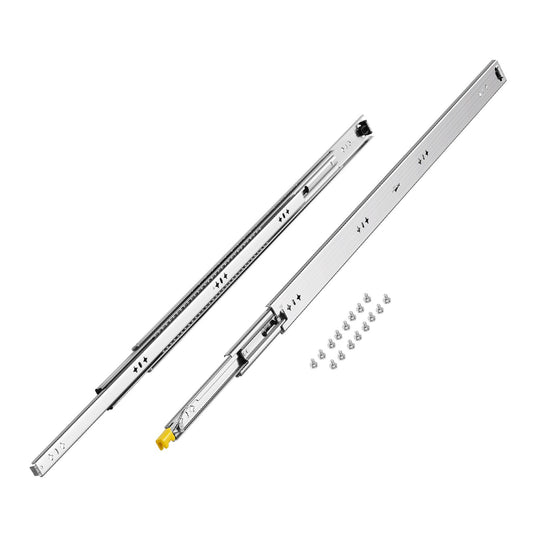 1 Pair 16-60 in Soft-Close Drawer Slides Ball Bearing Full Extension
