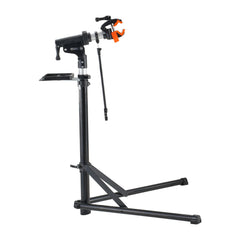 Bike Repair Stand, 66 lbs Heavy-duty Aluminum Bicycle Repair Stand, Adjustable Height Bike Maintenance Workstand with Magnetic Tool Tray Telescopic Arm, Foldable Bike Work Stand for Home, Shops