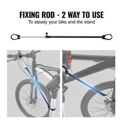 Bike Repair Stand, 66 lbs Heavy-duty Aluminum Bicycle Repair Stand, Adjustable Height Bike Maintenance Workstand with Magnetic Tool Tray Telescopic Arm, Foldable Bike Work Stand for Home, Shops