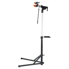 Bike Repair Stand, 66 lbs Heavy-duty Aluminum Bicycle Repair Stand, Adjustable Height Bike Maintenance Workstand with Magnetic Tool Tray Telescopic Arm, Foldable Bike Work Stand for Home, Shops