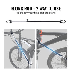 Bike Repair Stand, 66 lbs Heavy-duty Aluminum Bicycle Repair Stand, Adjustable Height Bike Maintenance Workstand with Magnetic Tool Tray Telescopic Arm, Foldable Bike Work Stand for Home, Shops
