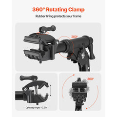Bike Repair Stand, 38.56 kg Heavy-duty Bicycle Work Stand with 1035-1630 mm Adjustable Height & Magnetic Tool Tray, Foldable Bicycle Maintenance Rack, Shop Home Mechanics for Mountain & Road Bike
