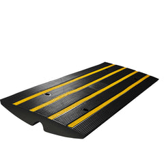 Curb Ramp, 6.5 cm Rise Rubber Driveway Ramps, Heavy Duty 15 tons Weight Capacity Threshold Ramp, Curbside Bridge Ramps for Loading Dock Garage Sidewalk, Expandable Full Ramp Set