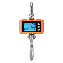 Digital Crane Scale, 4400 lbs/2000 kg Max Capacity, Heavy Duty Industrial Hanging Scale with Cast Aluminum Case & LCD Display, 500 g Division & 3 Unit Switch, Remote Control for Garage Factory