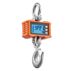 Digital Crane Scale, 4400 lbs/2000 kg Max Capacity, Heavy Duty Industrial Hanging Scale with Cast Aluminum Case & LCD Display, 500 g Division & 3 Unit Switch, Remote Control for Garage Factory