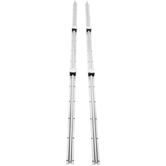Linear Guide Rail Set, SBR20 2200mm, 2 PCS 86.6 in/2200 mm SBR20 Guide Rails and 4 PCS SBR20UU Slide Blocks, Linear Rails and Bearings Kit for Automated Machines DIY Project CNC Router Machines