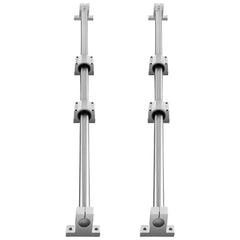 Linear Guide Rail Set, SFC20 1200mm, 2 PCS 47.2 in/1200 mm SFC20 Guide Rails 4 PCS SC20 Slide Blocks 4 PCS Rail Supports, Linear Rails and Bearings Kit for Automated Machines CNC DIY Project
