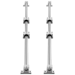 Linear Guide Rail Set, SFC20 1200mm, 2 PCS 47.2 in/1200 mm SFC20 Guide Rails 4 PCS SC20 Slide Blocks 4 PCS Rail Supports, Linear Rails and Bearings Kit for Automated Machines CNC DIY Project