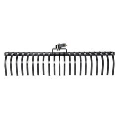 Tow Behind Landscape Rake, 1.5m Tow Dethatcher with 21 Steel Coil Tines, Lawn Dethatcher Rake Attaches to 1.2m or 15m Toolbars and 3-point Suspension Systems, for Leaves, Pine Needles, and Grass