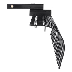 Tow Behind Landscape Rake, 1.5m Tow Dethatcher with 21 Steel Coil Tines, Lawn Dethatcher Rake Attaches to 1.2m or 15m Toolbars and 3-point Suspension Systems, for Leaves, Pine Needles, and Grass
