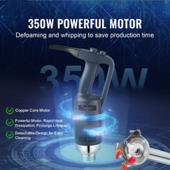 Commercial Immersion Blender 350W Heavy Duty Hand Mixer for Soup Sauces