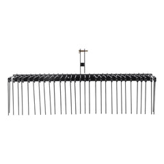 Tow Behind Landscape Rake, 1.8m Tow Dethatcher with 32 Steel Tines, Lawn Dethatcher Rake Attaches to Category 1, 3 Point Hitch for Tractor, for Leaves, Pine Needles, Straw, and Grass