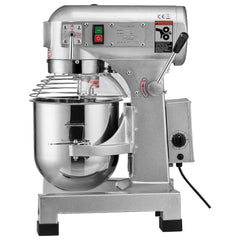 Commercial Food Mixer, 10L Commercial Stand Mixer with 3 Adjustable Speeds, 550W Dough Mixer with Stainless Steel Bowl and 3 Mixing Attachments, Ideal for Restaurant, Bakery, Pastry shop, Cafe