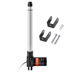 Linear Actuator 12V, 12 Inch Heavy Duty 1320lbs/6000N Linear Actuator, 0.19"/s Linear Motion Actuator with Mounting Bracket & IP44 Protection for Electric Door Industrial Machinery Vessels Cargo
