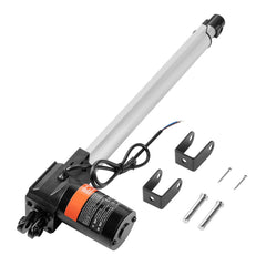 Linear Actuator 12V, 14 Inch Heavy Duty 1320lbs/6000N Linear Actuator, 0.19"/s Linear Motion Actuator with Mounting Bracket & IP44 Protection for Electric Door Industrial Machinery Vessels Cargo