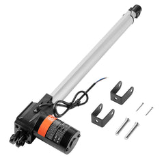 Linear Actuator 12V, 16 Inch Heavy Duty 1320lbs/6000N Linear Actuator, 0.19"/s Linear Motion Actuator with Mounting Bracket & IP44 Protection for Electric Door Industrial Machinery Vessels Cargo
