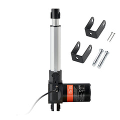 Linear Actuator 12V, 6 Inch Heavy Duty 1320lbs/6000N Linear Actuator, 0.19"/s Linear Motion Actuator with Mounting Bracket & IP44 Protection for Electric Door Industrial Machinery Vessels Cargo