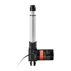 Linear Actuator 12V, 6 Inch Heavy Duty 1320lbs/6000N Linear Actuator, 0.19"/s Linear Motion Actuator with Mounting Bracket & IP44 Protection for Electric Door Industrial Machinery Vessels Cargo