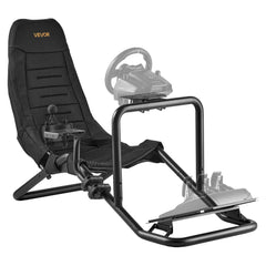 Racing Wheel Stand, Heavy-Duty Integrated Simulator Cockpit Steering Stand, Fit Logitech G25,G27,G29,G920,G923, Thrustmaster T300RS,TX F458,T500RS,T3PA-PRO (F1/GT) and CSR Pedals, Black