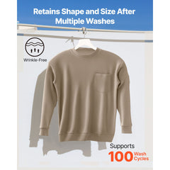 FR Shirts, Flame Resistant Long Sleeve Clothing Lightweight 7 oz Breathable Cotton, Men's Fire Retardant Work Shirt with Pre-shrink Treatment & Pocket, for Welders,Electricians,Gray XL