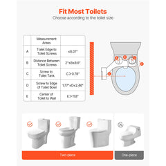 Bidet Attachment for Toilet, Non-Electric Bidet Toilet Seat Attachment - Dual Retractable Nozzles, Adjustable Water Pressure, Easily Installed Cold Water Sprayer for Rear Feminine Wash, White