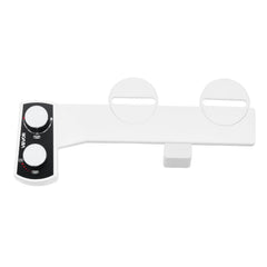 Bidet Attachment for Toilet, Non-Electric Bidet Toilet Seat Attachment - Dual Retractable Nozzles, Adjustable Water Pressure, Easily Installed Cold Water Sprayer for Rear Feminine Wash, White