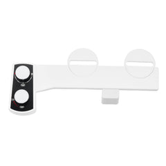 Bidet Attachment for Toilet, Non-Electric Bidet Toilet Seat Attachment - Dual Retractable Nozzles, Adjustable Water Pressure, Easily Installed Cold Water Sprayer for Rear Feminine Wash, White