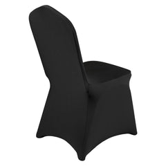 50 PCS Black Chair Covers Polyester Spandex Stretch Wedding Party Banquet
